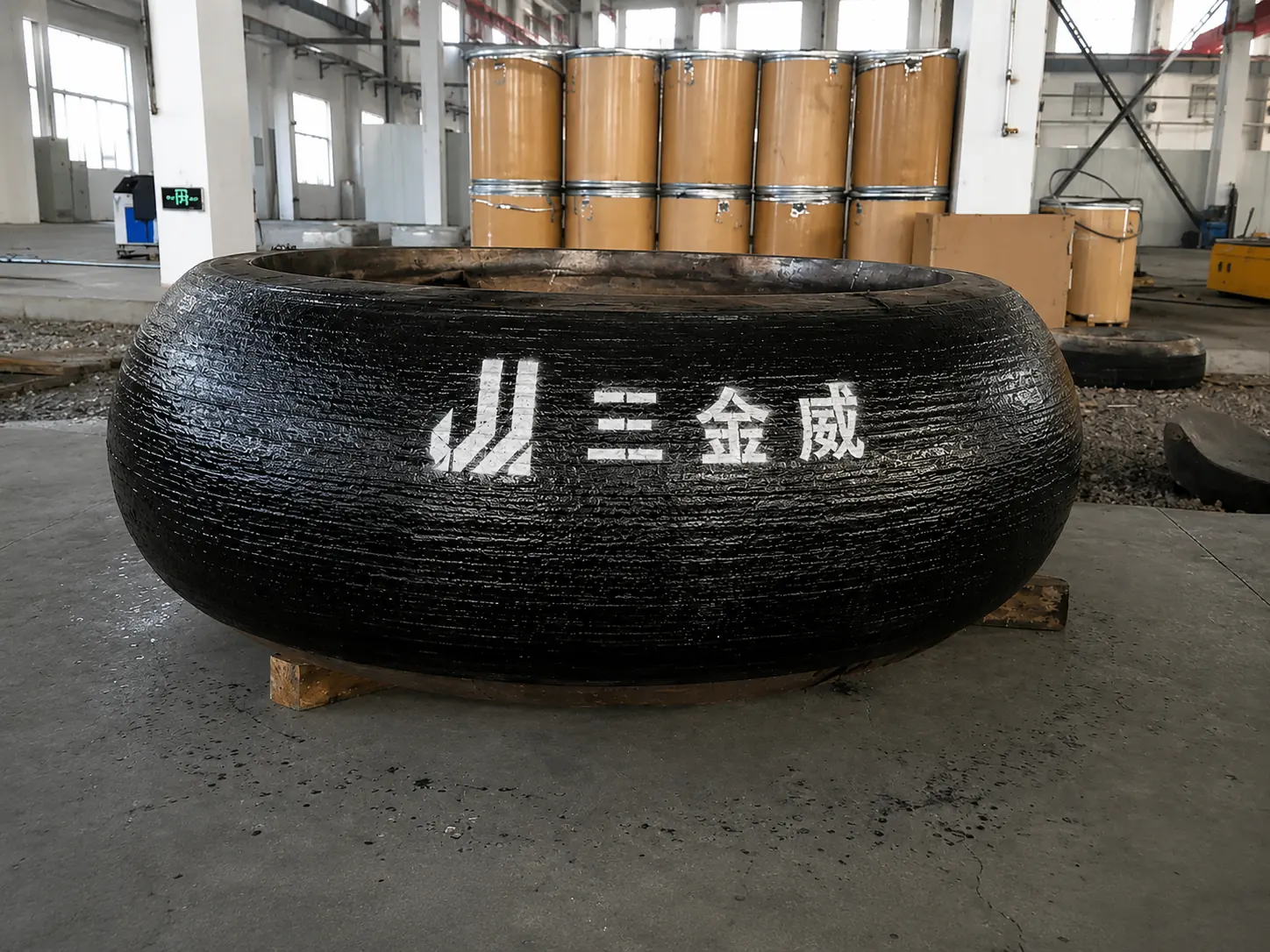 高铬复合堆焊辊实物照片